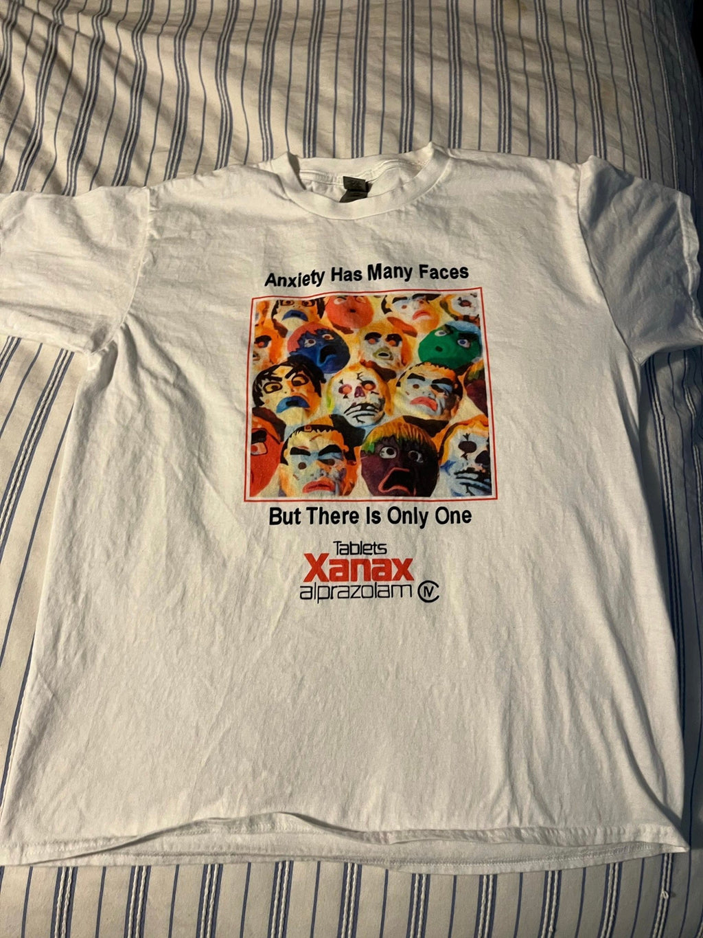 "Anxiety Has Many Faces" Tee