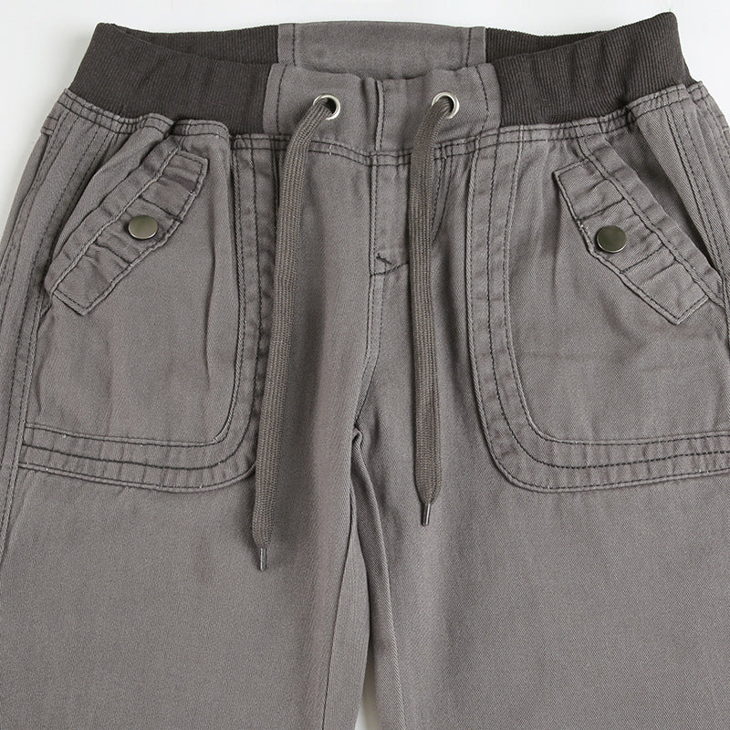 Pin Stripe Y2k Low Rise Boot Cut Jeans