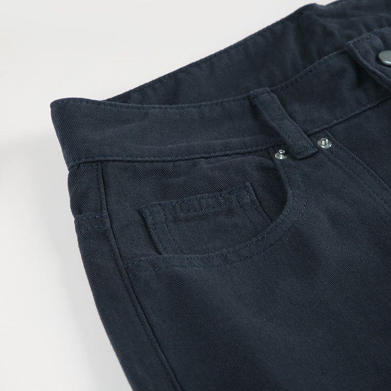 Pin Stripe Y2k Low Rise Boot Cut Jeans