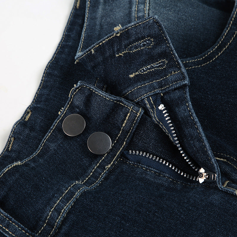 Pin Stripe Y2k Low Rise Boot Cut Jeans