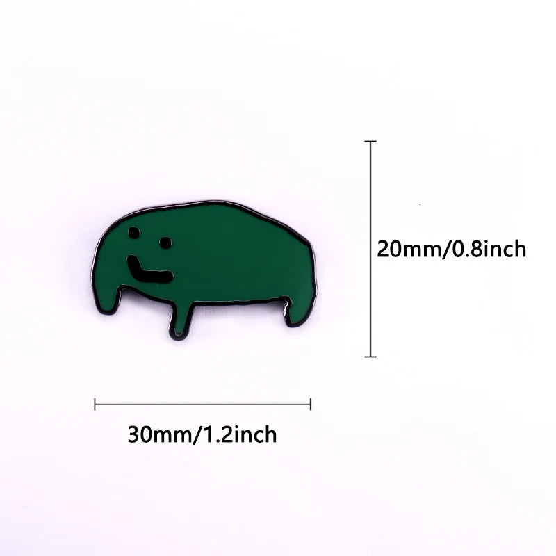 Sad Little Frog Enamel Pin