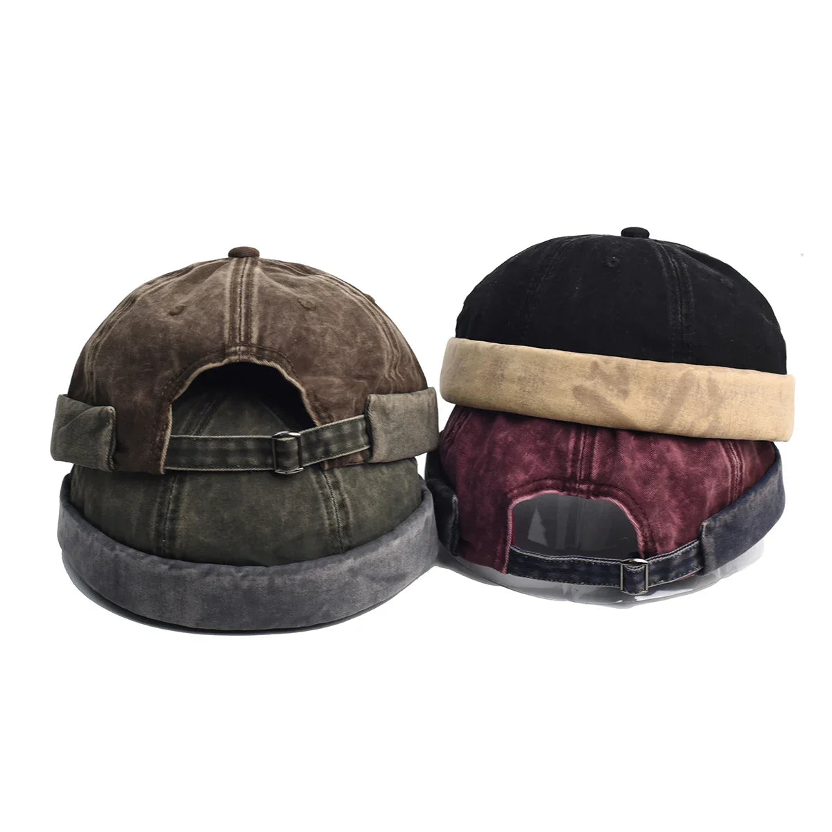 Washed Docker Brimless Cap