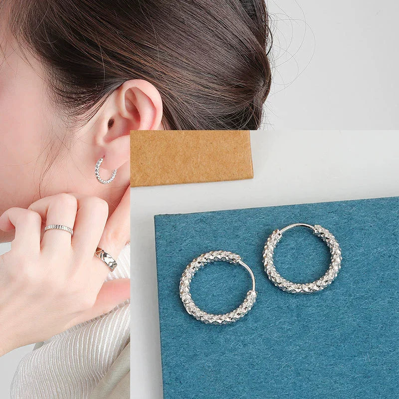 925 Sterling Silver Star Moon Earrings