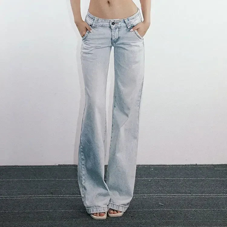 Light Blue Low Waist Jeans
