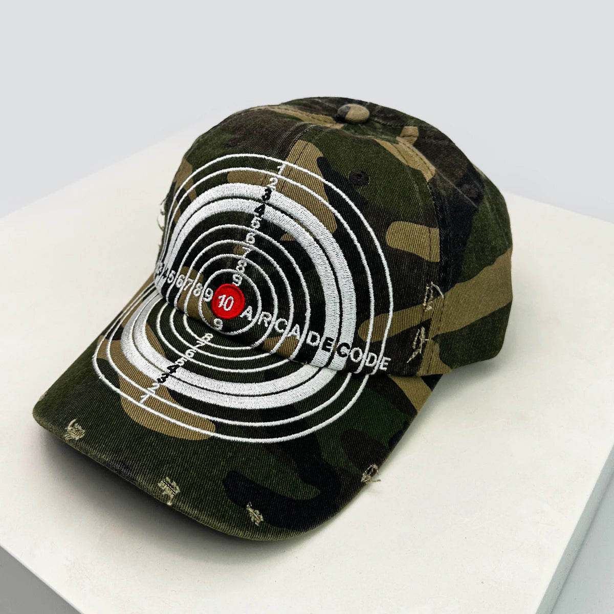 Bull's-eye Cross Embroidery Hat