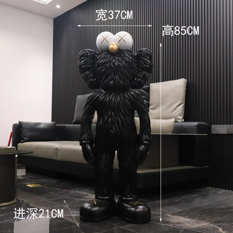 Dead Hairy Kaws Sculpture