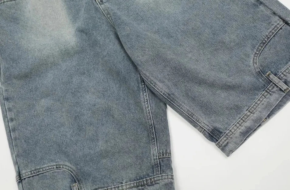 Inverted Upside Down Denim Jorts