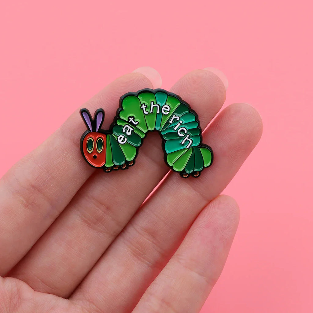 Eat The Rich Enamel Pin