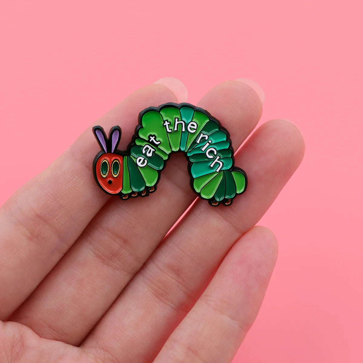 Eat The Rich Enamel Pin