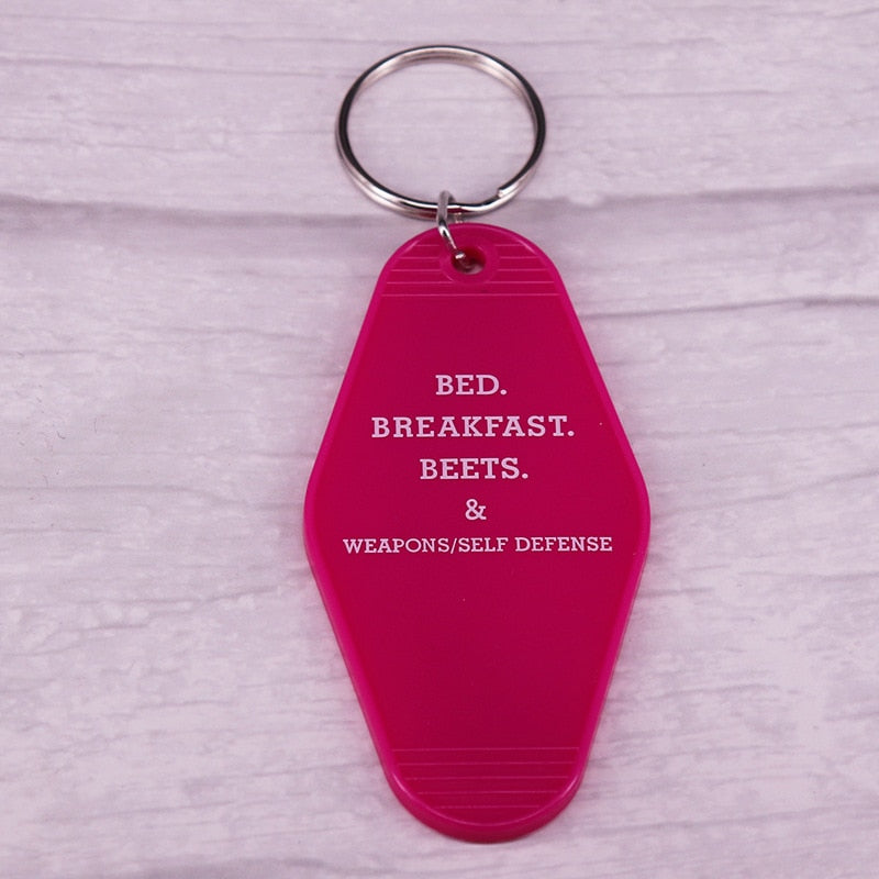 Schrute Farms Beet Hotel KeyChain