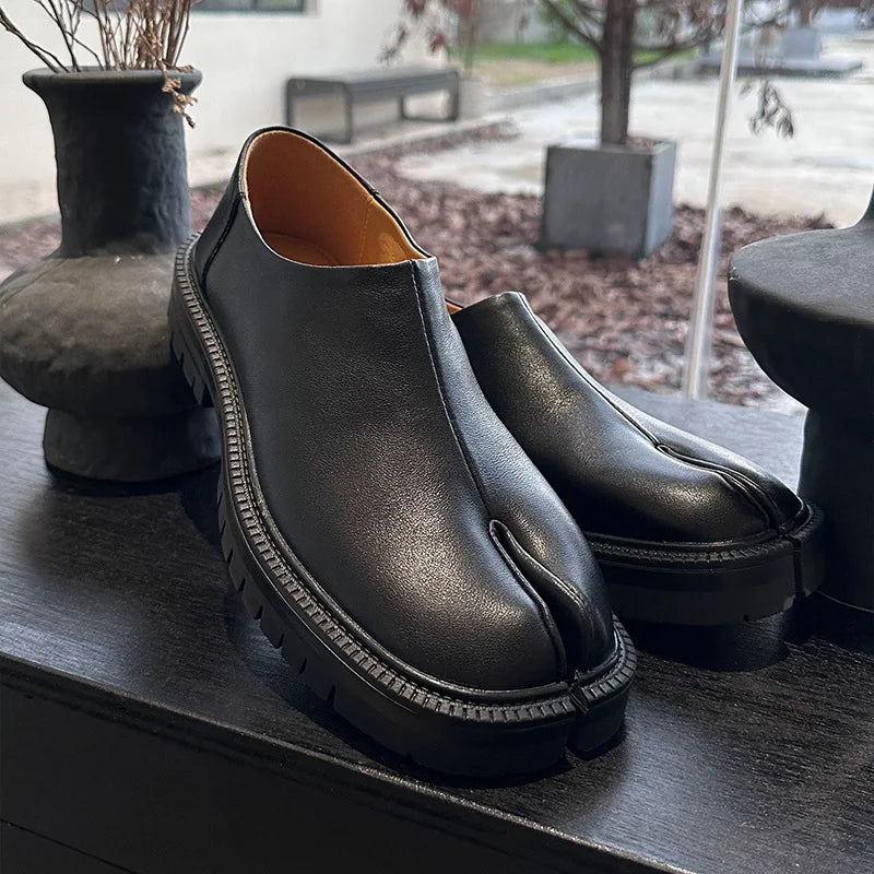 Chunky Platform Slip-on Tabi Loafers