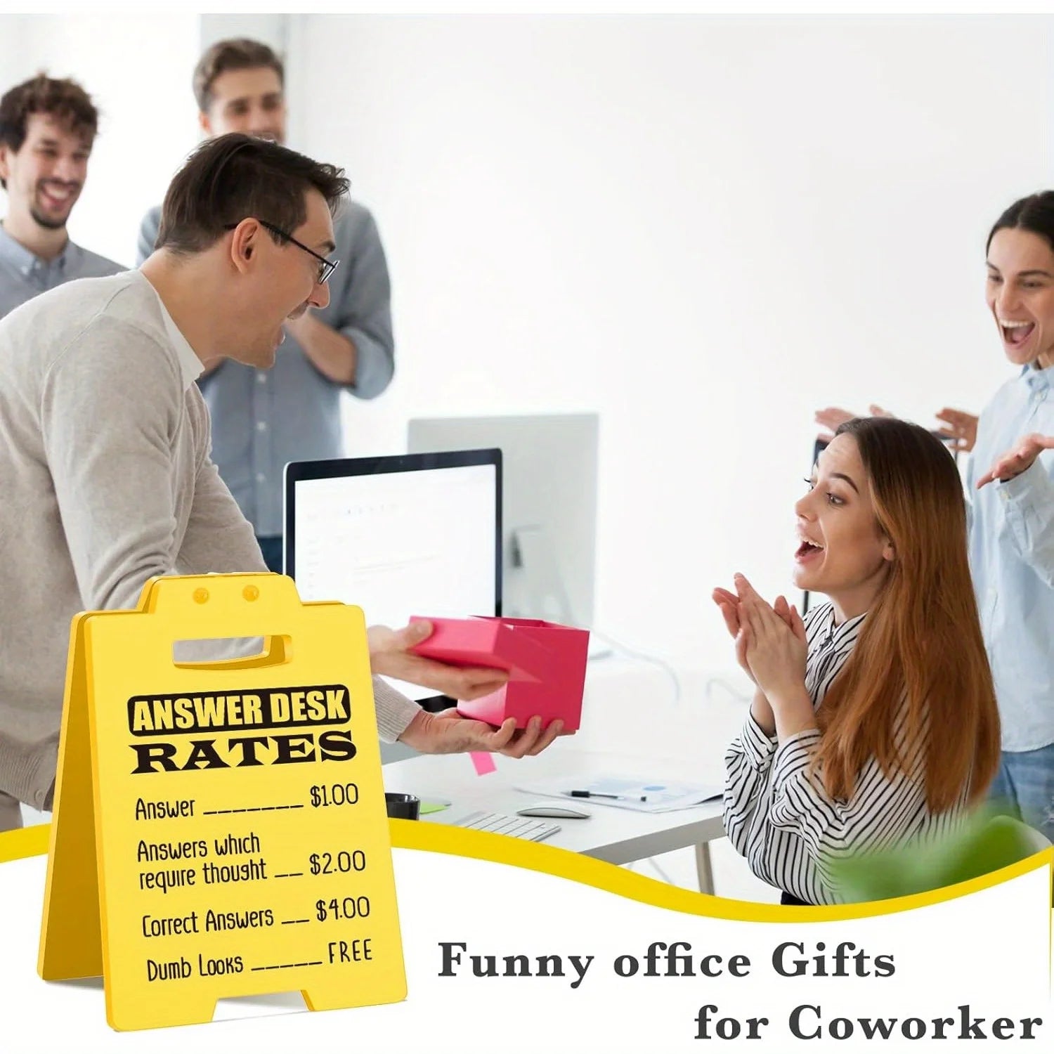Funny Answer Desk Rates Sign