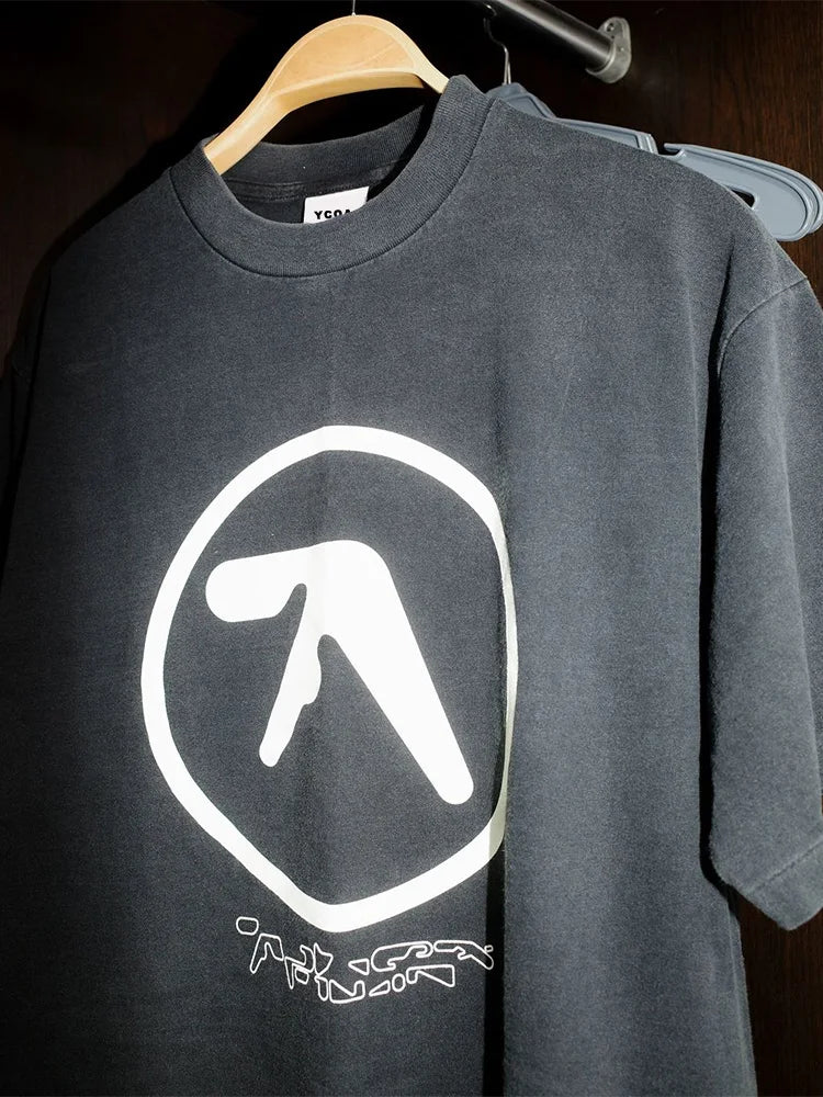 Aphex Twin Washed Black Tee