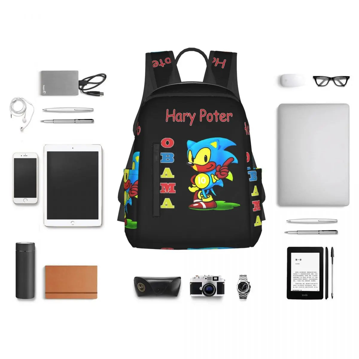 Hary Poter Sonic Obama Backpack
