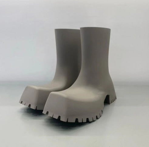 Square Toe Villain Platform Boots
