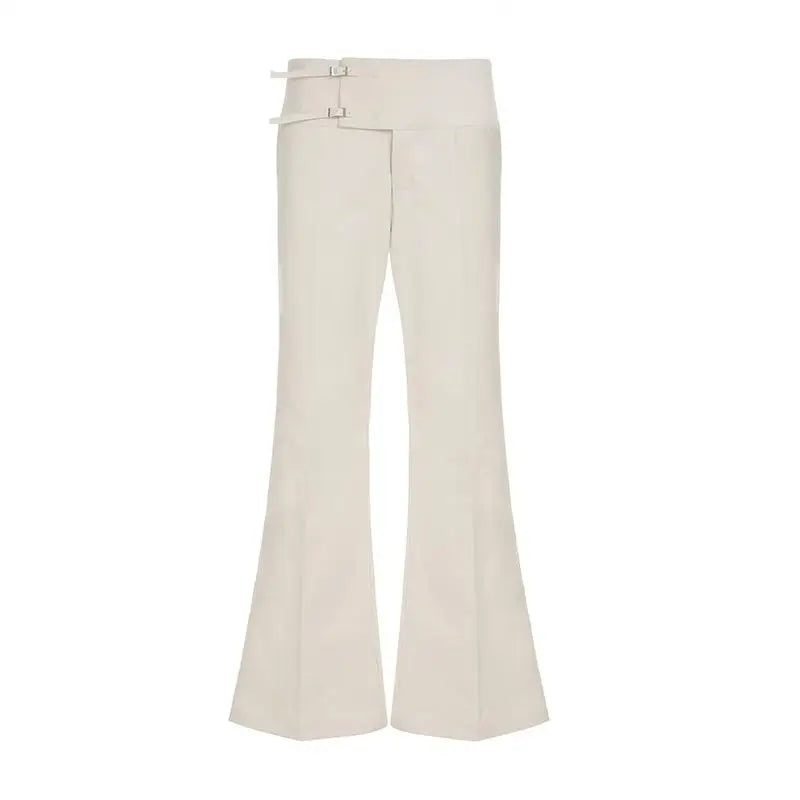 Y2K Khaki Wide Leg Trousers