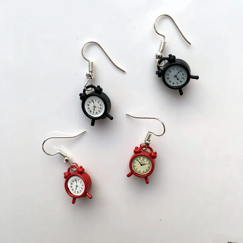 Retro Alarm Clock Earrings
