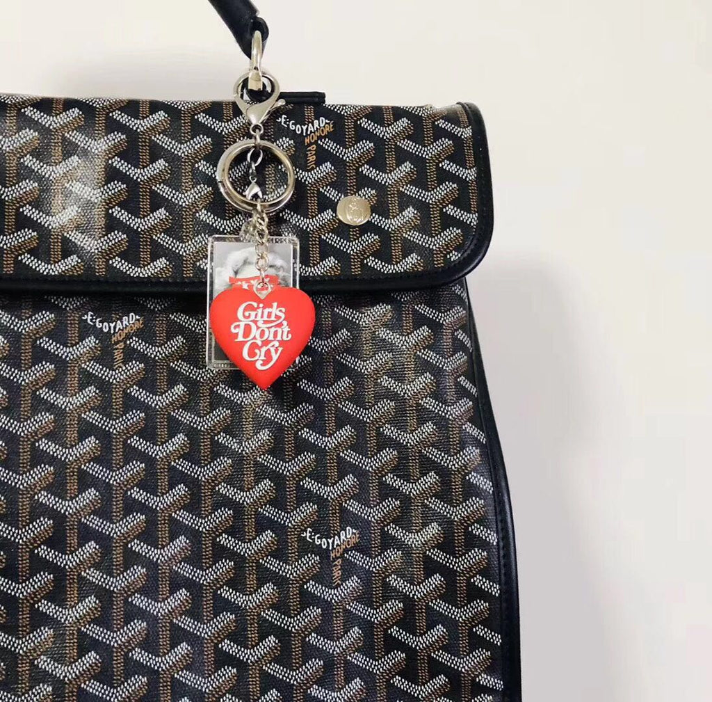 Girls Don't Cry Heart Keychain