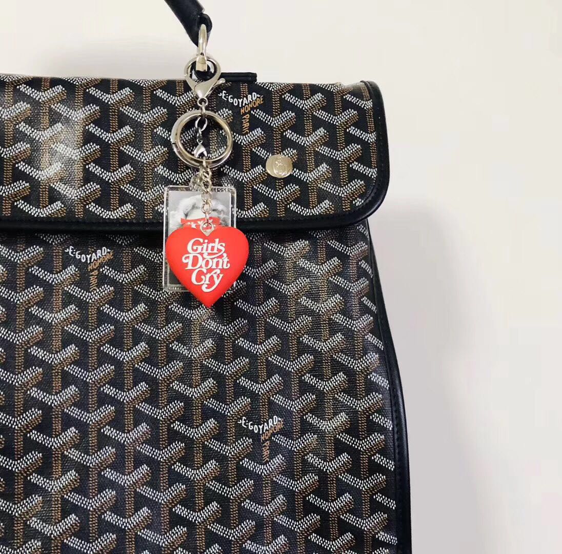 Girls Don't Cry Heart Keychain