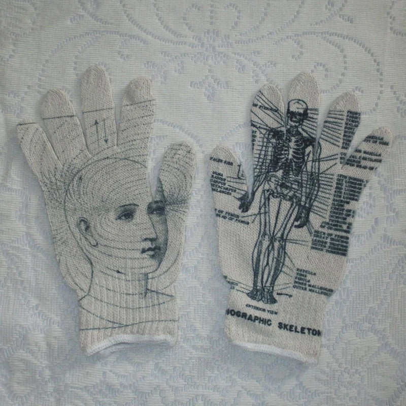 Virgin Mary Knitted Gloves