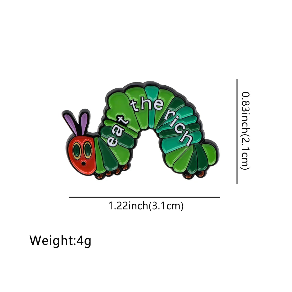 Eat The Rich Enamel Pin
