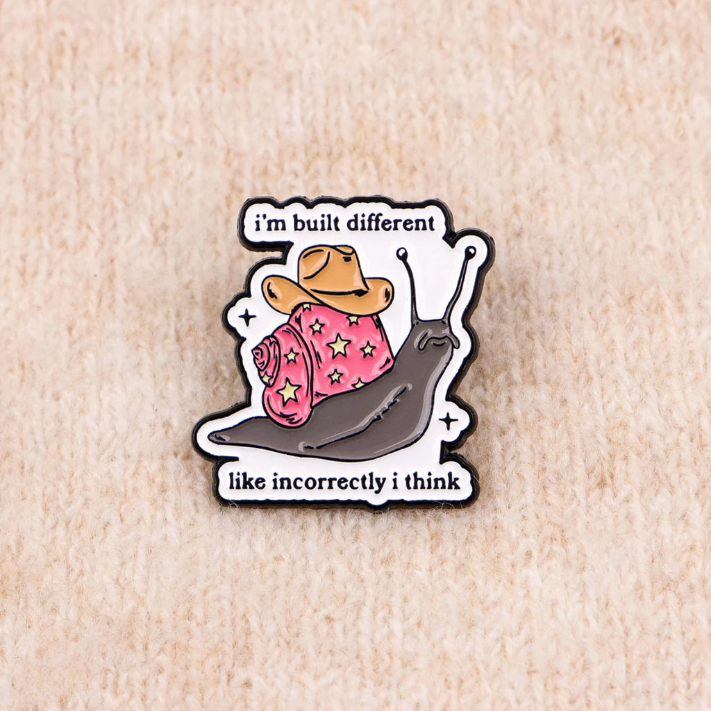 "i'm built different like incorrectly i think" Pin