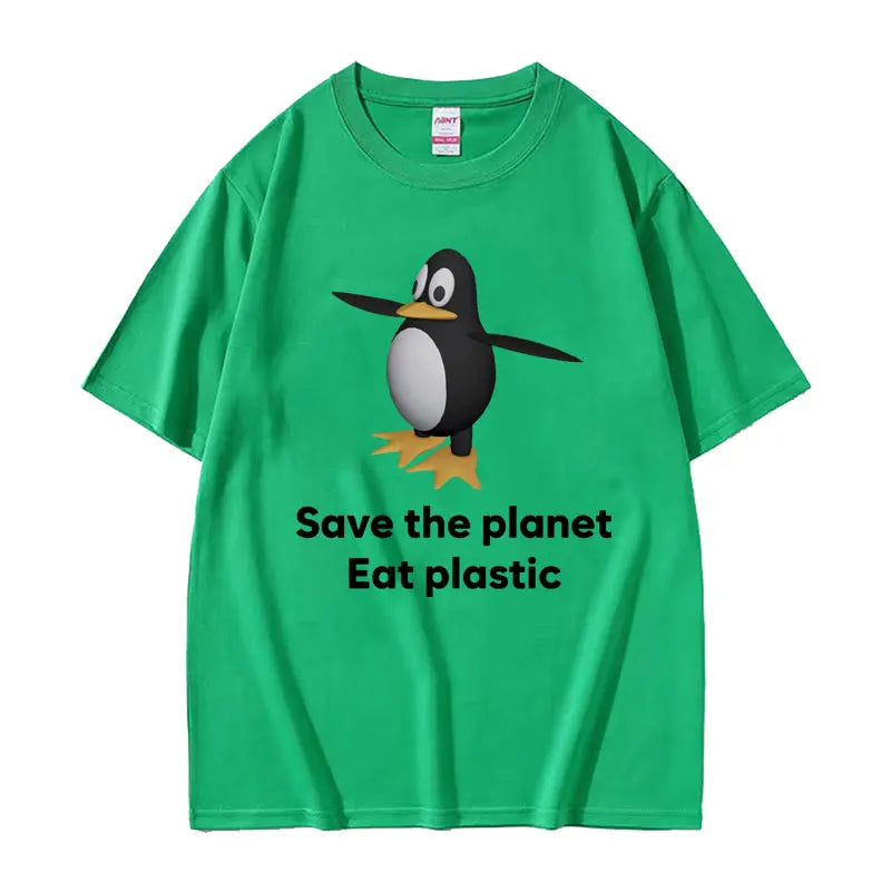 Save The Earth Eat Plastic Tee
