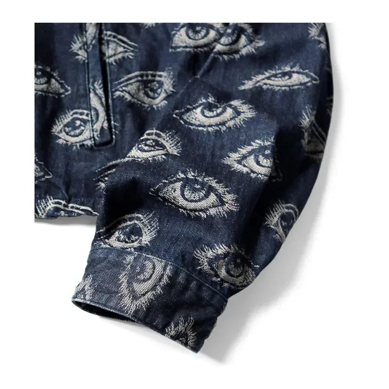 KAPITAL Eye Embroidered Denim Jacket