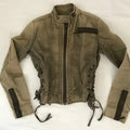 Retro Army Green Zipper Jacket