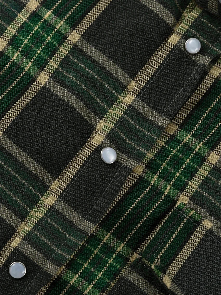 Baggy Plaid Womens Blouse
