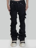 Distressed Bell Bottom Jeans