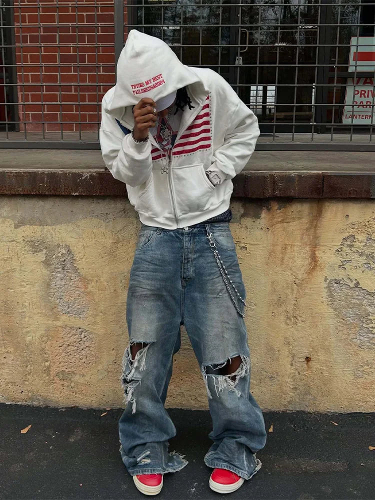 USA Zip Up Hoodie