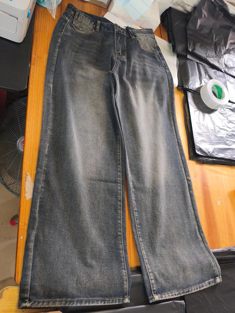 Low Waist Japanese 2000s Denim Pants