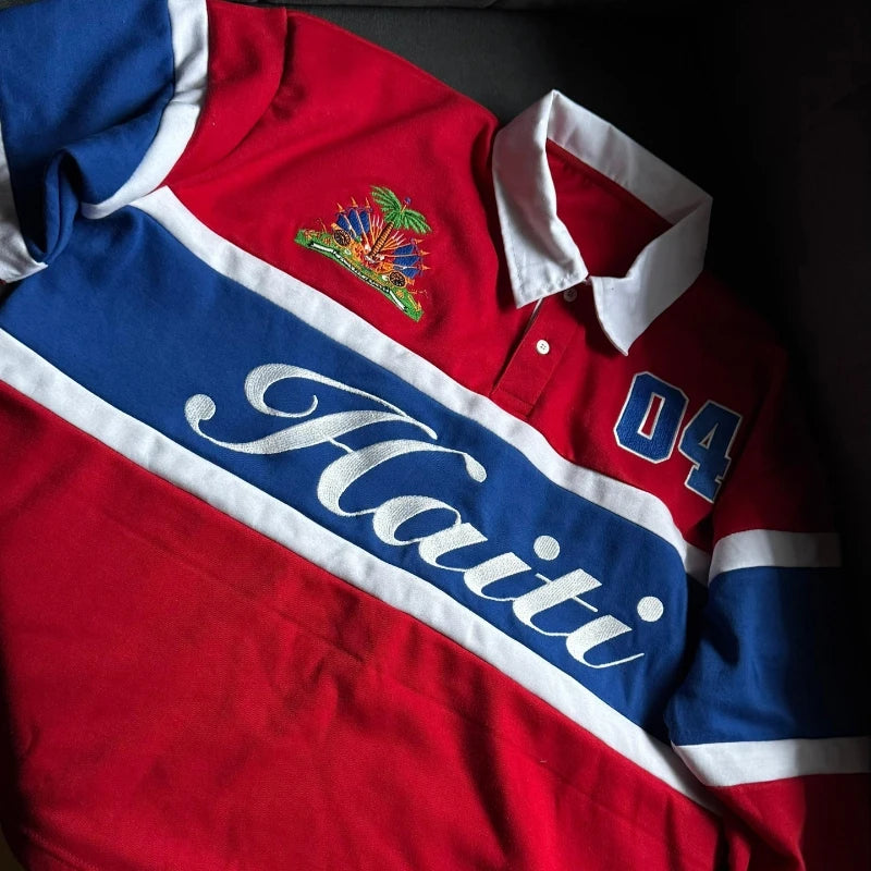 Haiti Embroidered Polo Shirt