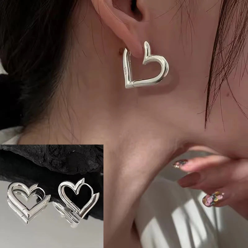 925 Sterling Silver Star Moon Earrings