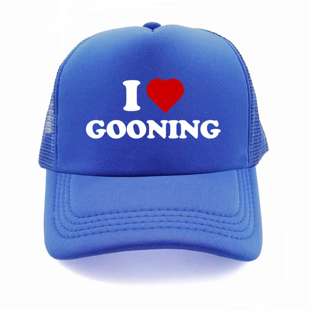 I Love Gooning Baseball Caps