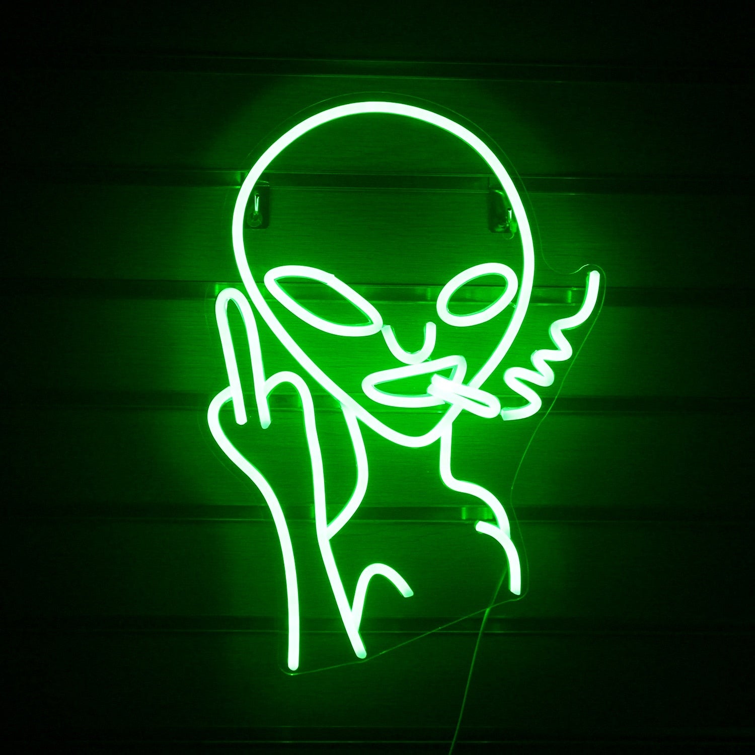 Alien Smoking Neon Sign