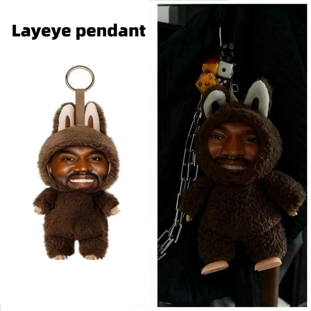 Kanye West Labubu Keychain