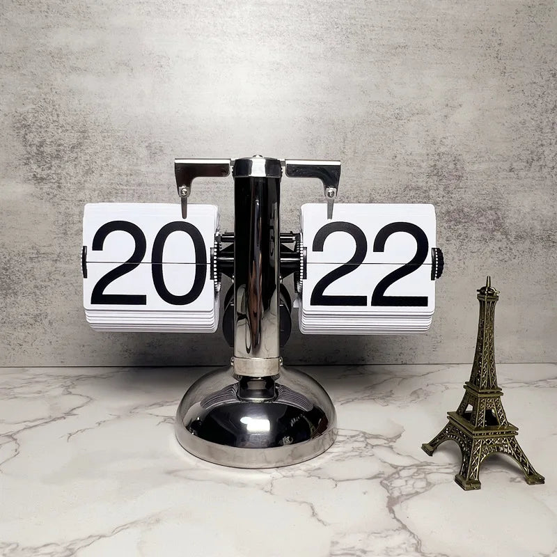MCM Flip Mechanical Table Clock