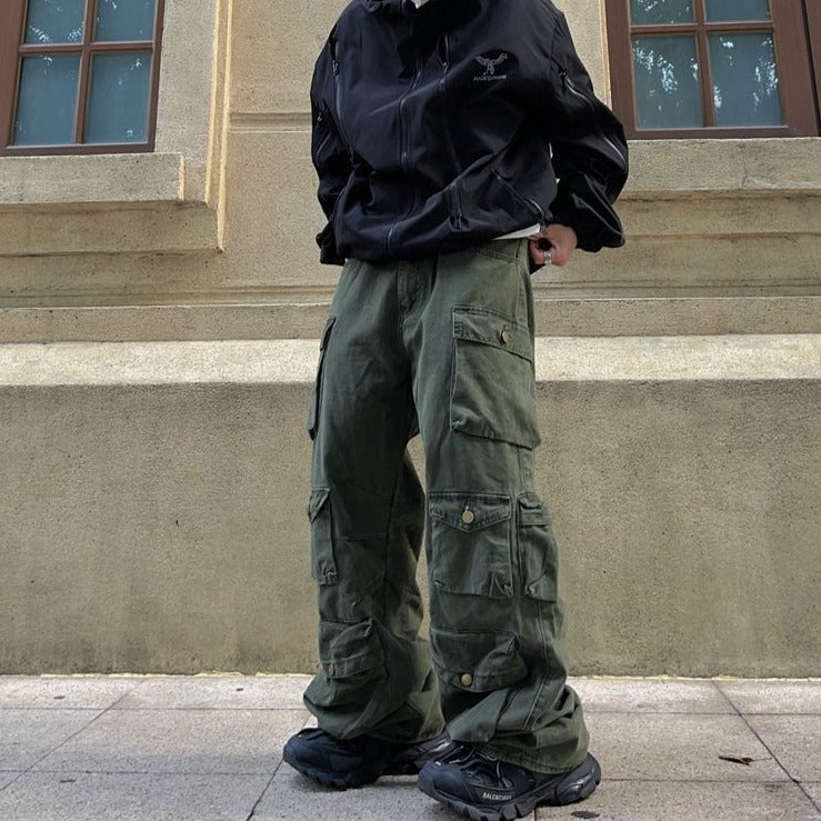 Loose Multi Pocket Cargo Trousers