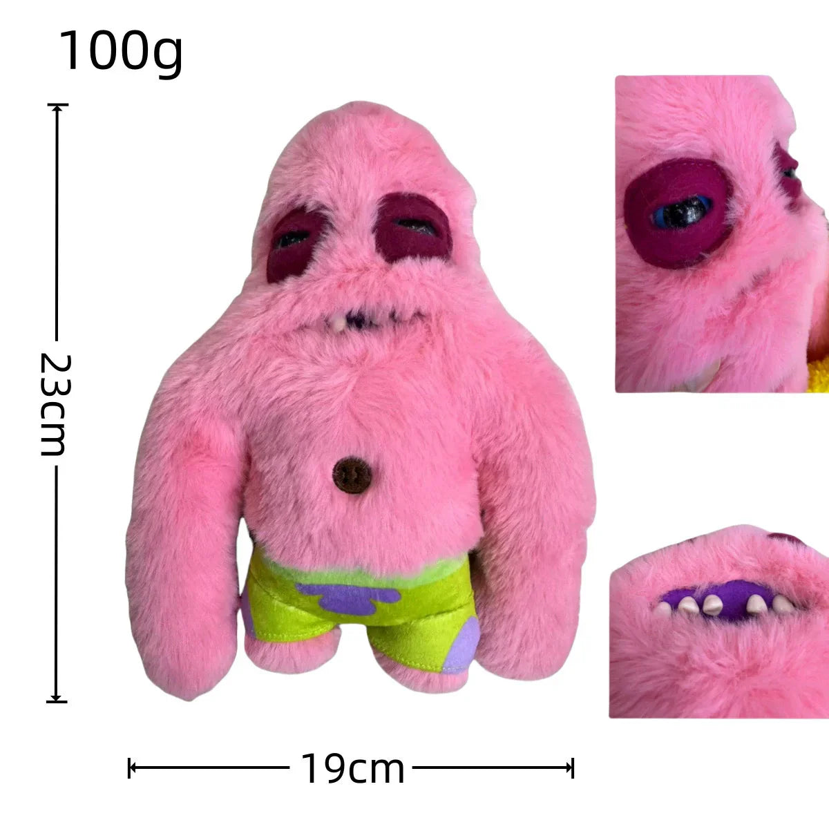 Ugly Spongebob Squarepants Patrick Star Keychain