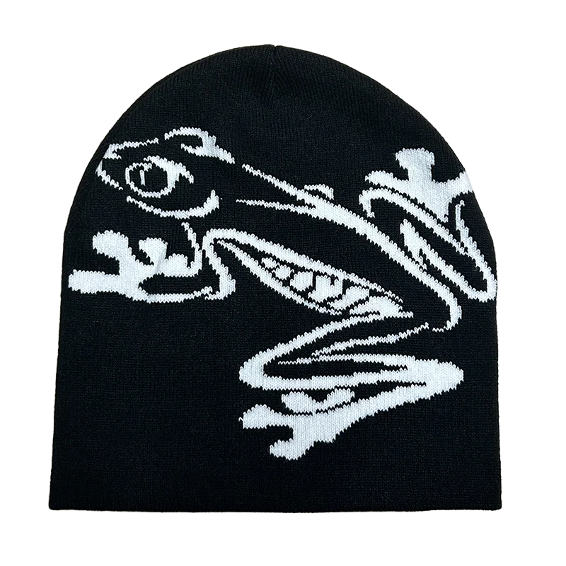 Tree Frog Knitted Beanie