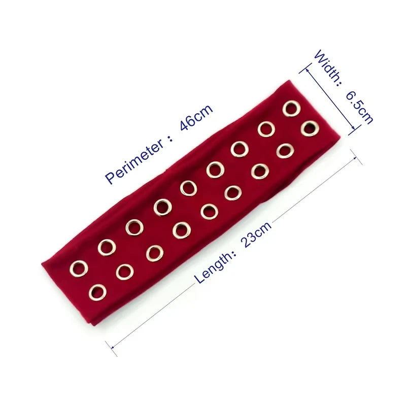 Hollowed Out Eyelets Wide Headband