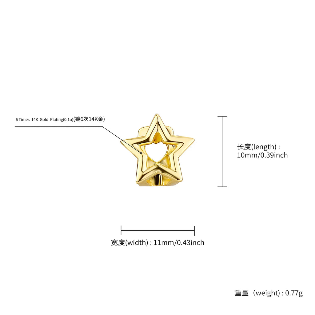 Hollow Star Grillz Teeth Caps