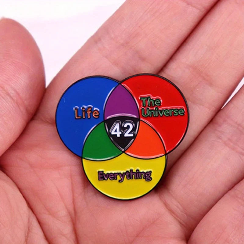 "Life The Universe Everything 42" Pin