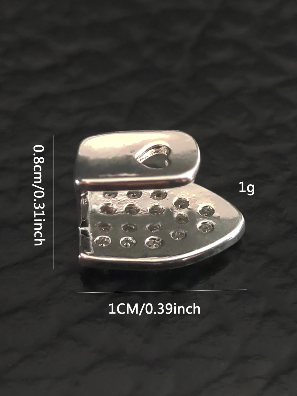 1pc Full Cubic Zircon Grillz Teeth Cap