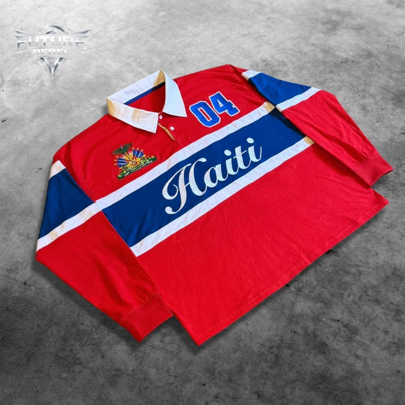 Haiti Embroidered Polo Shirt