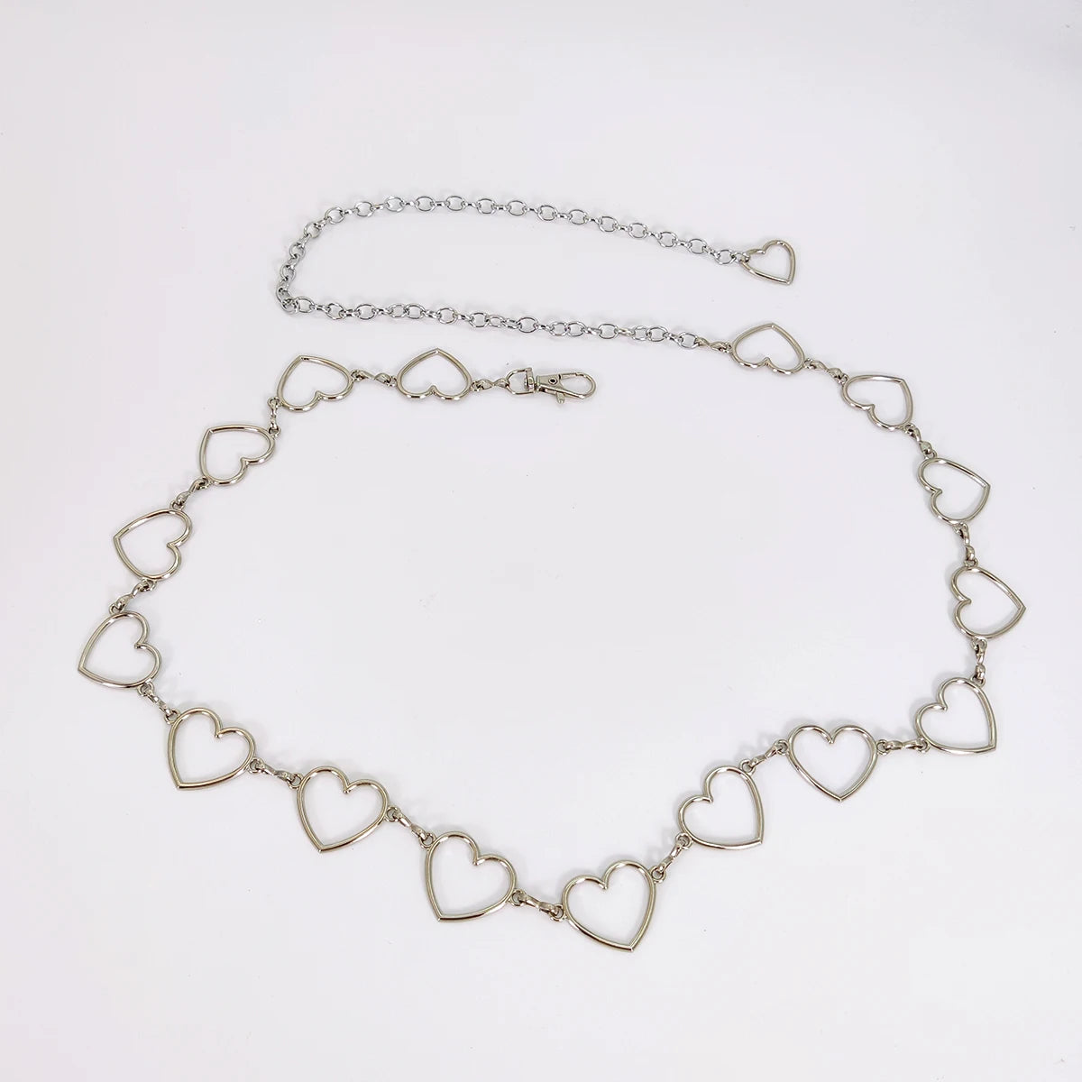 Heart Shaped Metal Waist Chain Belt