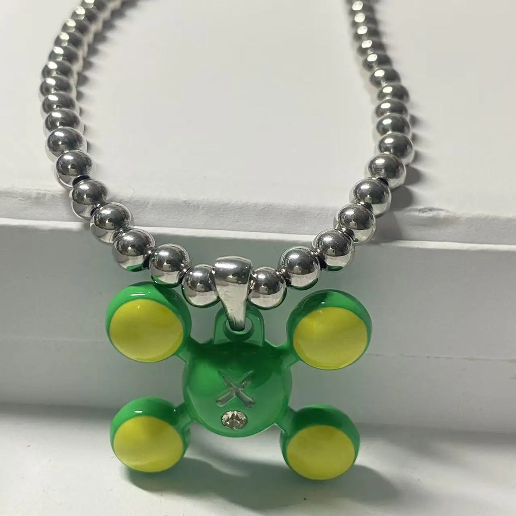 Stainless Steel Round Bead Nacklace