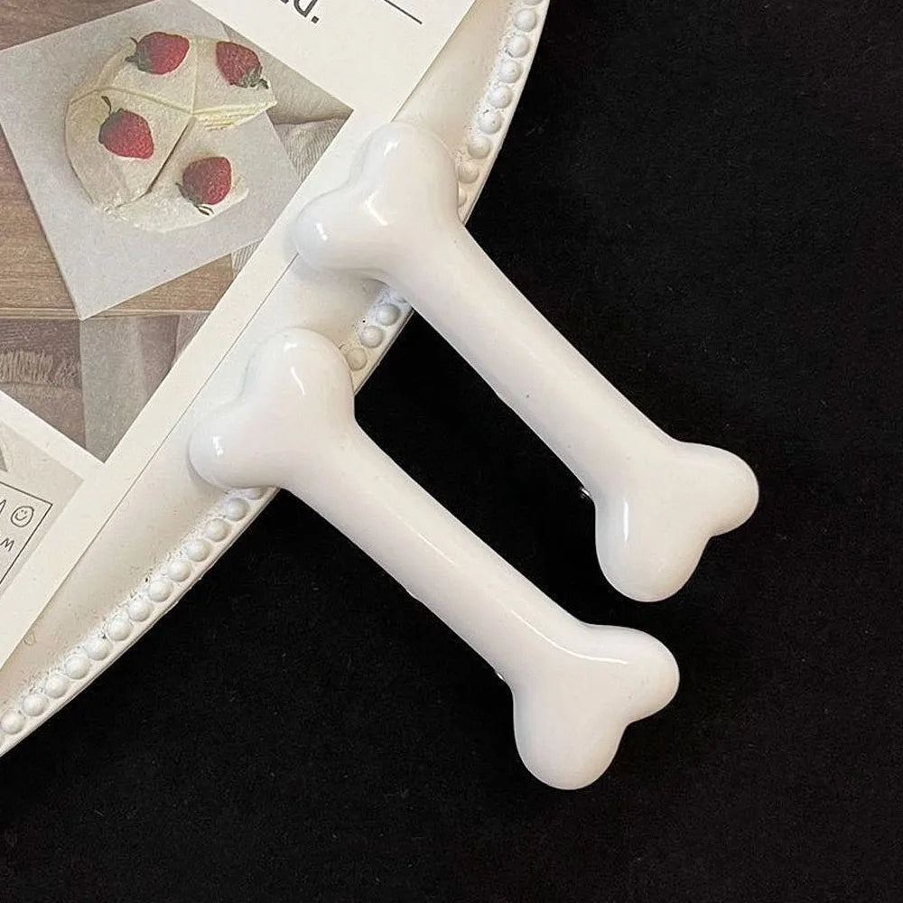 White Bone Hair Clip